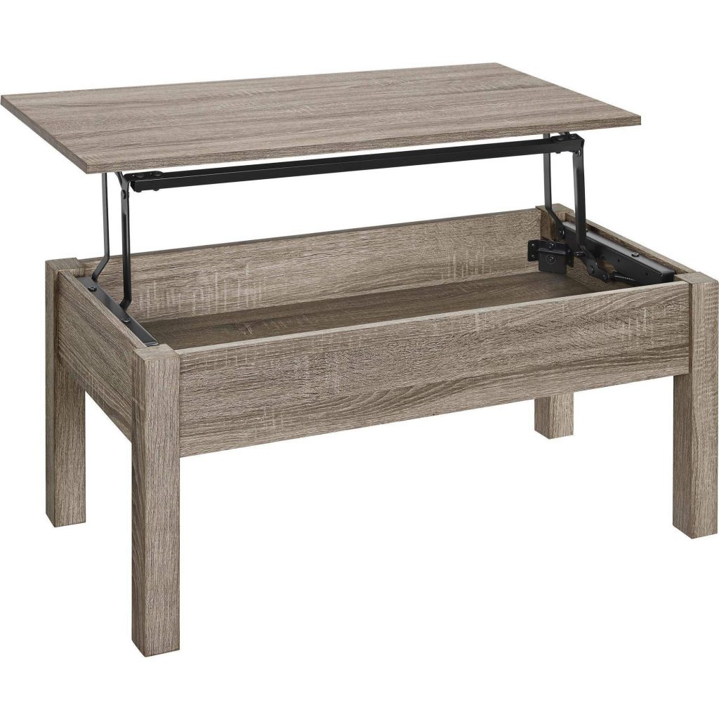 Coffee Table Wood Mainstays Parson's Lift-Top Coffee Table, Sonoma Oak