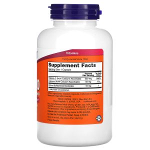 Experience the Benefits of NOW Foods C-500 Calcium Ascorbate: A High-Quality Vitamin C Supplement in Convenient Capsule Form